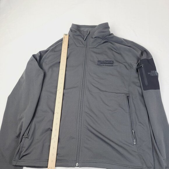 The North Face Men's Gray Long Sleeve Mock Neck Windrunner Fleece Jacket Size XL - Picture 4 of 7